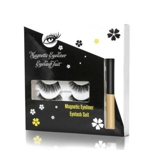 4 Pairs Magnetic Eyelashes & Eyeliner, Applicator